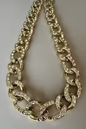 ODAHL - Halsband guld med strass