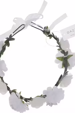 DAZZLING - Krans med vita blommor