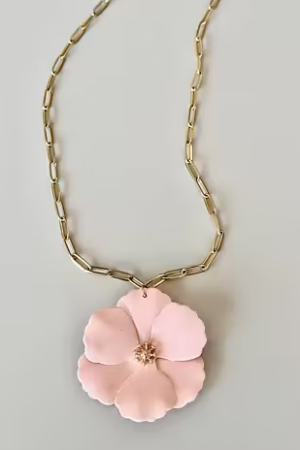 ODAHL - Halsband rosa blomma